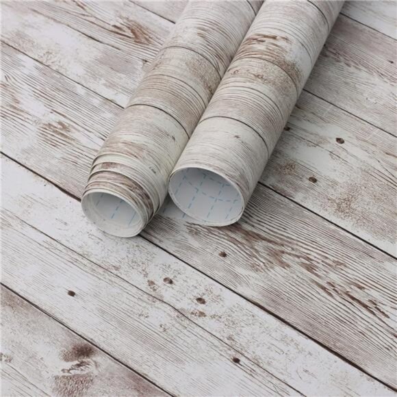 Contact Paper Wood Peel and Stick Wallpaper Self Adhesive 17.7''x6.6ft - Picture 4 of 7